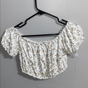 Floral Cinched Crop Top